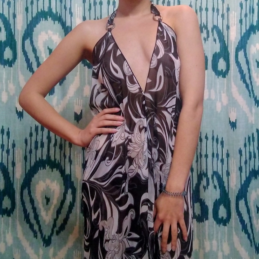 Vintage 70's paisley dress